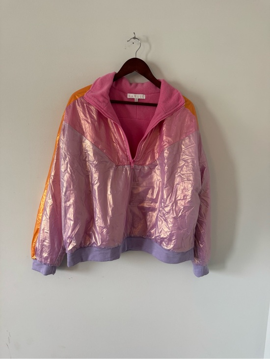 Karlie Jackets & Blazers - Karlie metallic pink iridescent pullover and shorts set | Med top Lg bottom